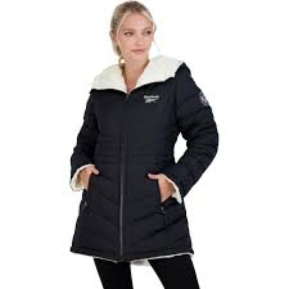 NWT Reebok Reversible Woman Jacket Size L - Picture 1 of 11